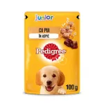 Hrana umeda pentru caini juniori Pedigree, cu pui si orez in aspic, 100 g