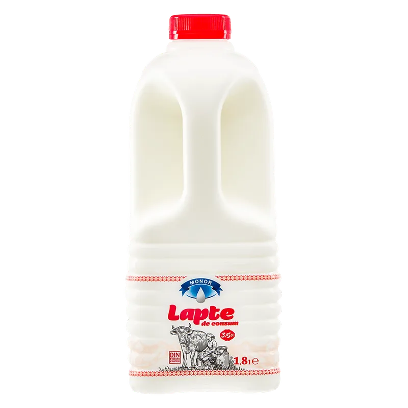 Lapte de consum integral Monor, 3.5% grasime, 1.8 l