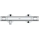 Baterie dus Grohe Grohtherm 500 34793000, 1/2'', aparenta, termostat, protectie oparire, EcoButton, filtru impuritati, Crom