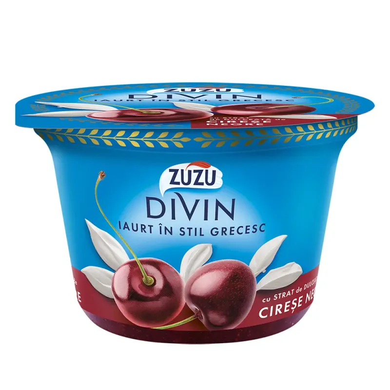 Iaurt cu cirese negre ZuZu Divin, 1.6% grasime 150 g