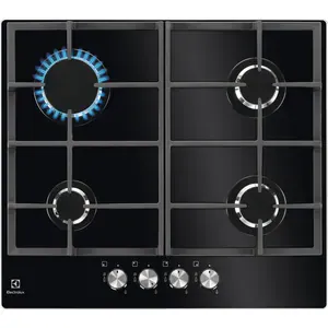 Plita incorporabila ELECTROLUX KGG6426K, Gaz, 4 arzatoare, negru
