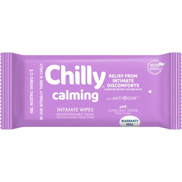 Servetele pentru igiena intima Chilly Calming, 12 bucati