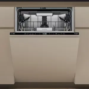 Masina de spalat vase incorporabila WHIRLPOOL W7I HT40 T, MaxiSpace, 6th Sense, 15 seturi, 8 programe, 60 cm, Clasa C, panou comanda negru