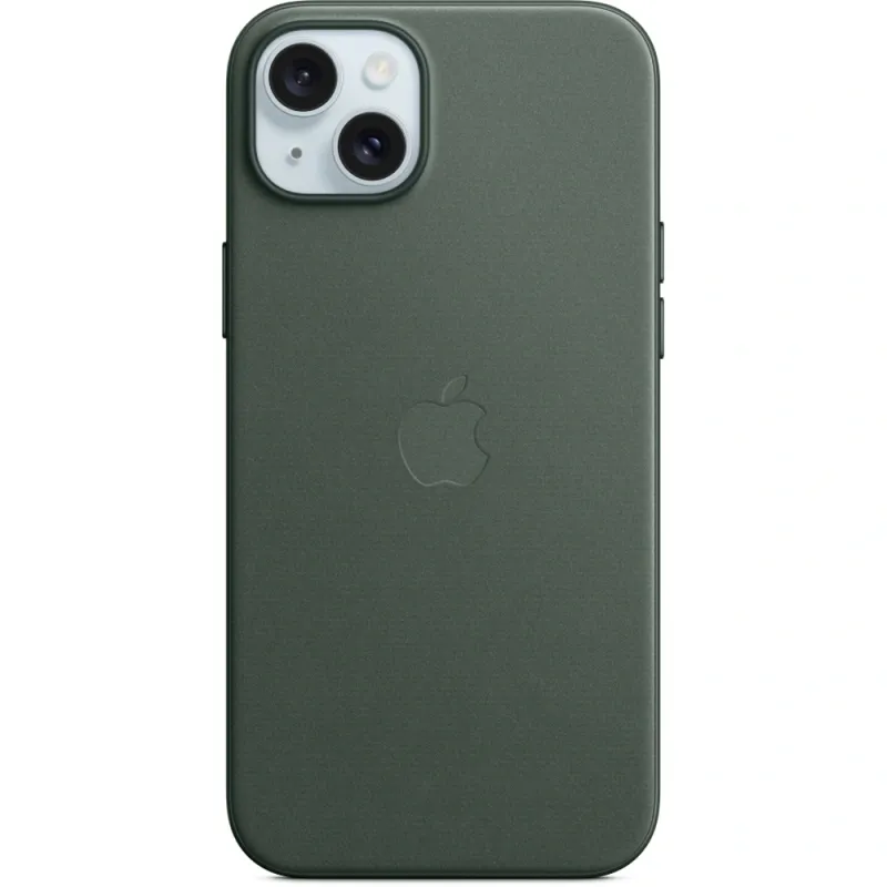 Husa telefon APPLE iPhone 15 Plus FineWoven Case cu MagSafe - Evergreen, MT4F3ZM/A