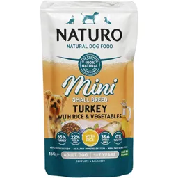 Hrana umeda pentru caini adult mini, cu curcan si orez 150g