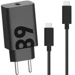 Incarcator retea Motorola TurboPower 68W, port USB Type-C, inclus cablu USB Type-C (6.5A), Negru