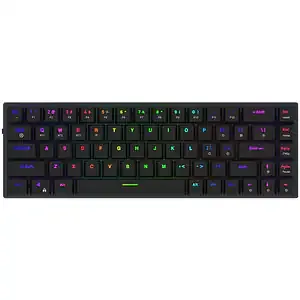 Tastatura Gaming Wireless mecanica AQIRYS Agena, Bluetooth, USB, Layout US, negru