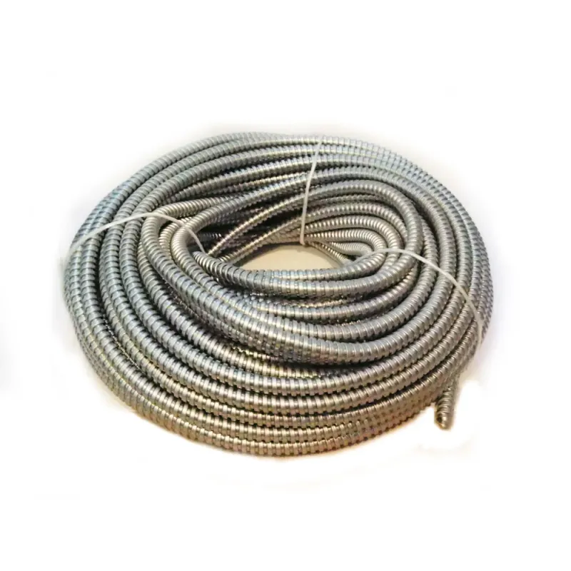 Tub Riflat Metalic Tip Copex 16mm, Rola 50m – Conducta Flexibila pentru Izolatie si Protectie Cablu Electric