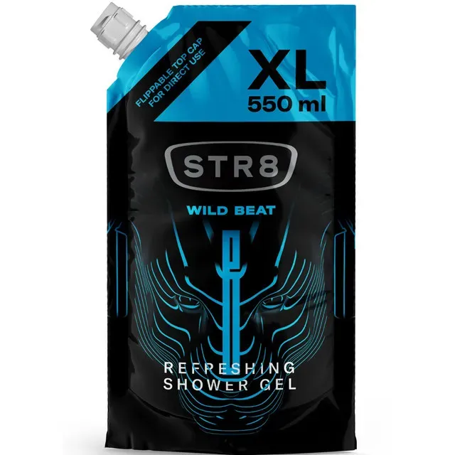 Rezerva gel de dus STR8 Wild Beat, 550 ml
