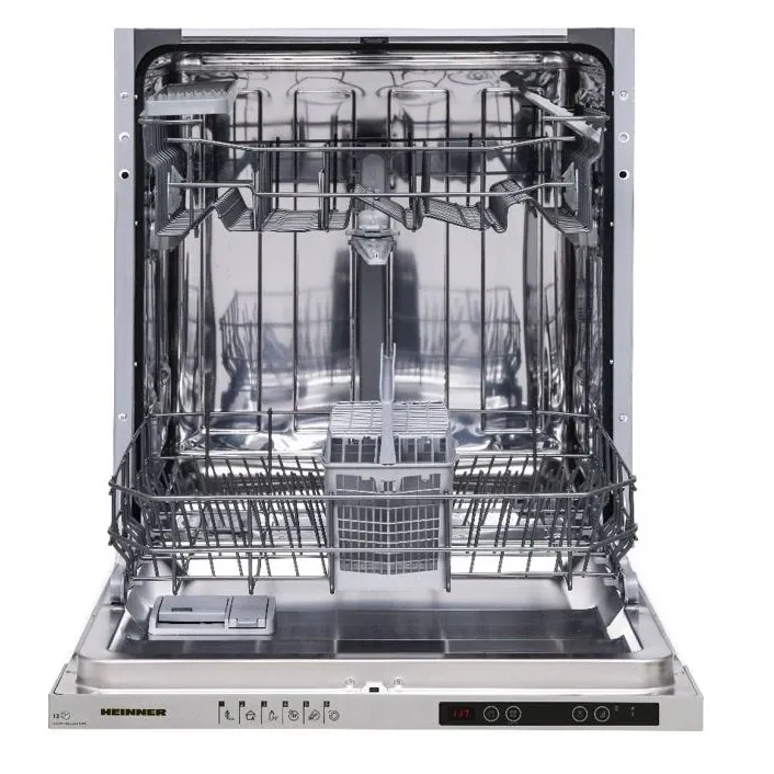 Masina de spalat vase incorporabila Heinner HDW-BI6613IE++, 13 seturi, 6 programe, Display LED, Aquasop, Clasa E, 60 cm