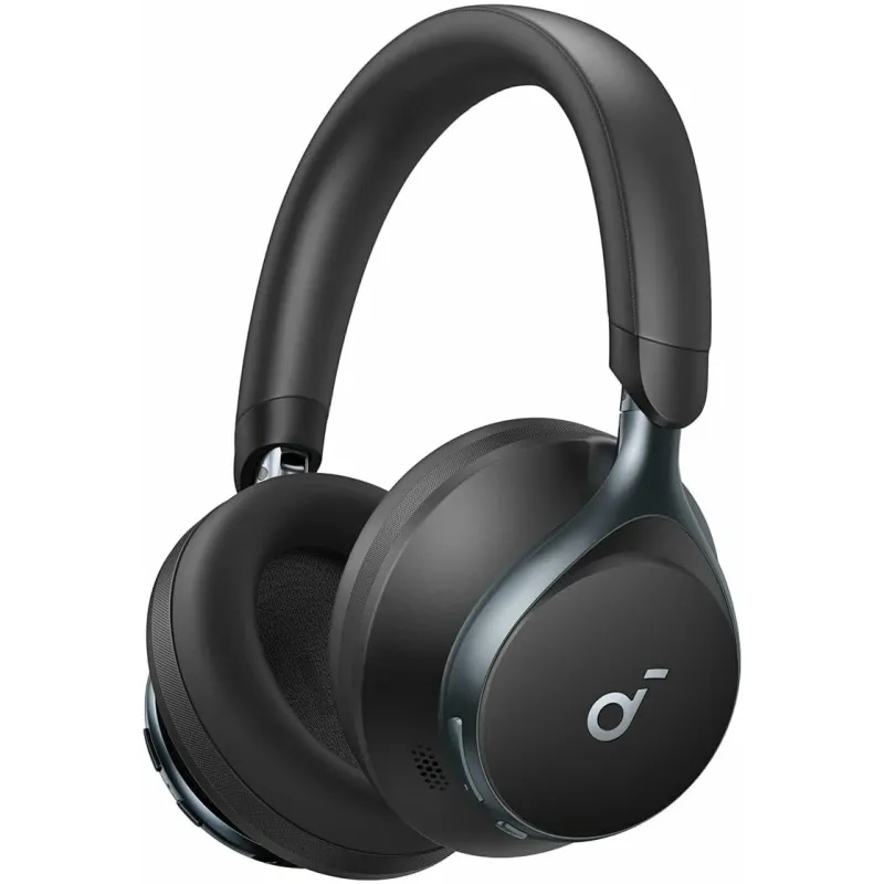 Casti wireless Over-Ear Anker Soundcore Space One, Adaptive Active Noise Cancelling, LDAC Hi-Res, Bluetooth 5.3 Negru