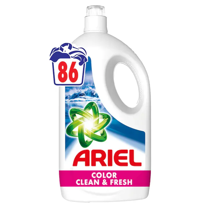 Detergent de rufe lichid Ariel Color, 86 Spalari, 3.8 L