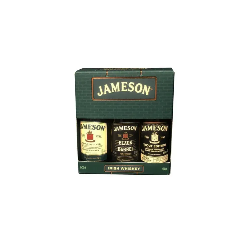 Pachet Whisky Jameson, diverse sortimente, 3 x 0.05 l