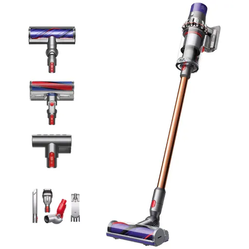Aspirator vertical Dyson V10 Absolute, 525 W, 25.2V, 0.76 l, autonomie 60 min, gri/portocaliu