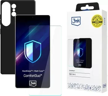 Folie sticla + husa Samsung Galaxy S26 Ultra 3mk ComfortDuo negru
