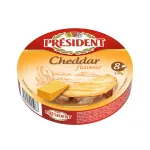 Branza topita cheddar President, 140 g