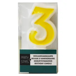 Lumanare aniversara cifra 3