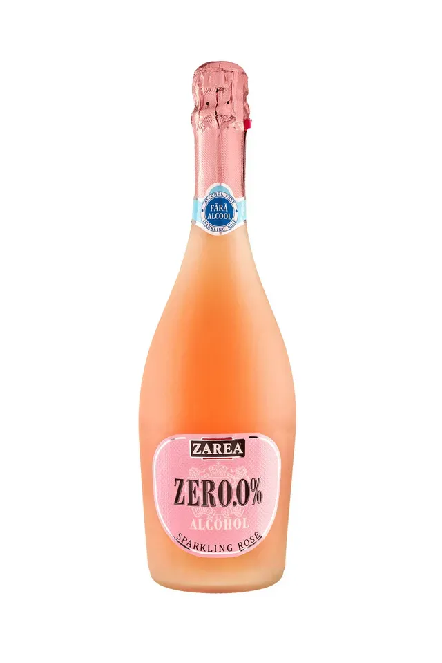 Bautura carbogazoasa fara alcool Zarea Zero 0.0% Sparkling Rose, 0.75 l