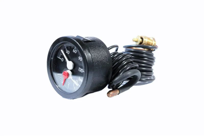 Termomanometru cu capilar pentru cazane, diametru 42 mm, 0-4 bar, 120C