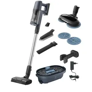 Set aspirator vertical ELECTROLUX 600 EP61H21WET + Statie curatare PowerPro EPPCS2, 0.5l, 21.62V, albastru denim