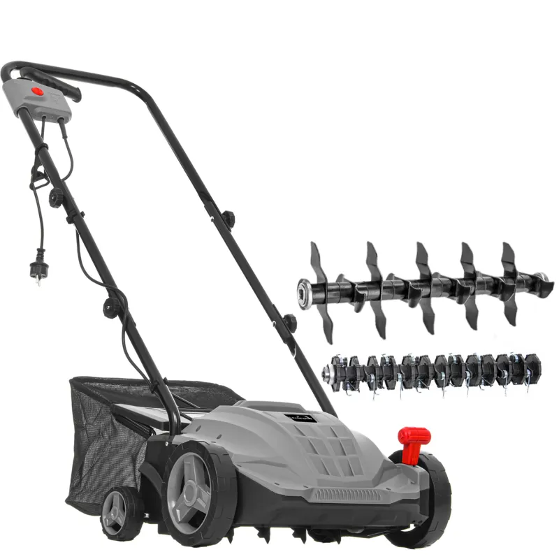 Aerator si scarificator electric, Lehmann Alyssum, 2in1, maner pliabil, 1500W, 320mm, 30L, 9.3kg
