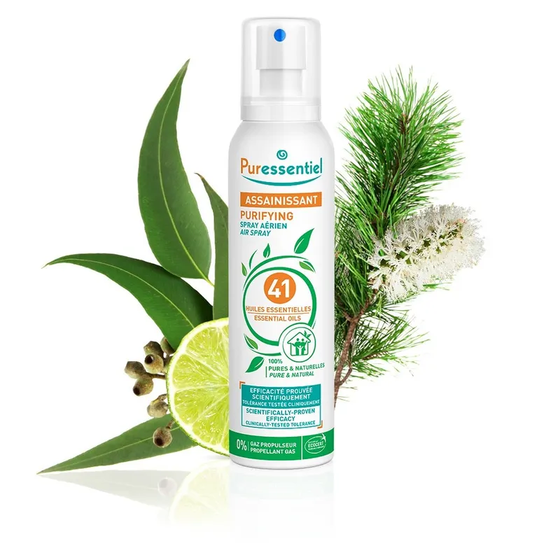 Spray pentru purificarea aerului, cu 41 de uleiuri esentiale, Puressentiel, 75ml