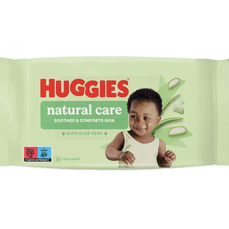 Servetele umede Huggies Natural Care, 56 bucati