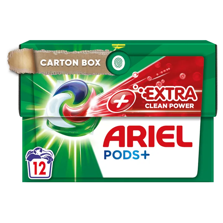 Detergent capsule Ariel All in One PODS Plus Extra Clean Power, 12 spalari