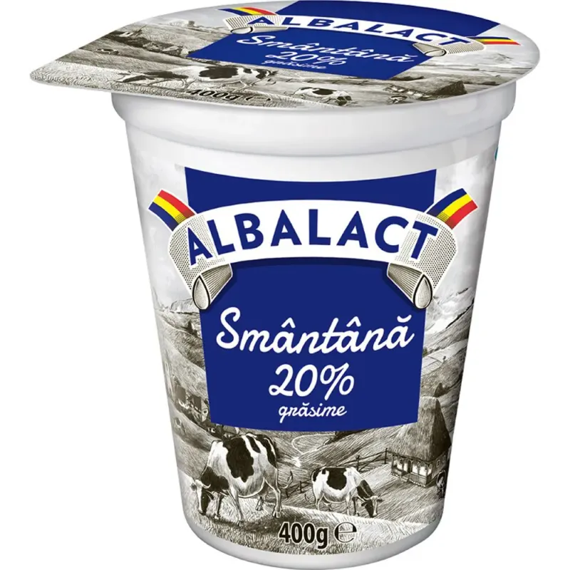 Smantana Albalact, 20% grasime,  400 g