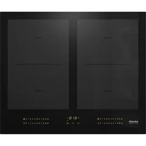 Plita incorporabila MIELE KM 7564 FL, Inductie, 4 arzatoare, Touch Control, negru