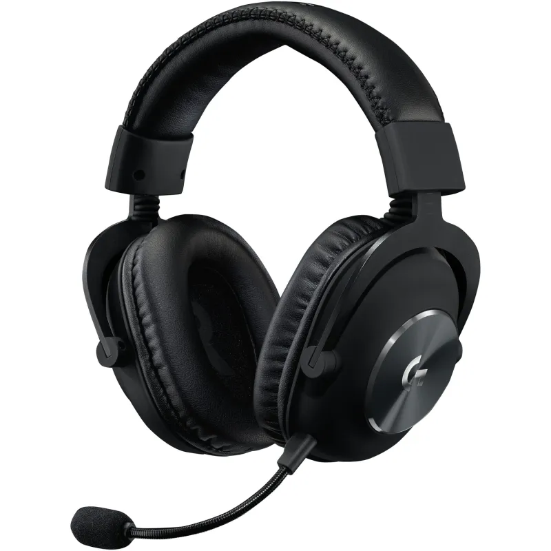 Casti gaming wireless Logitech G PRO X, surround 7.1, 2.4GHz LightSpeed, functie BLUE VO!CE, Negru