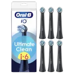 Rezerve periuta de dinti electrica Oral-B iO Ultimate Clean, compatibile doar cu seria iO, Negru, 6 buc