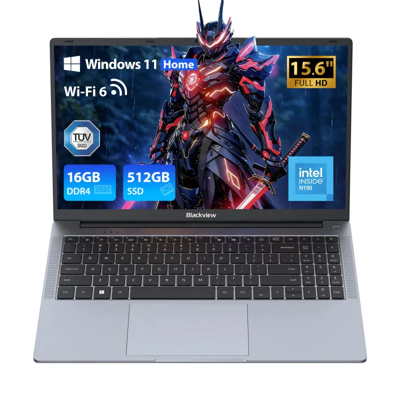 Blackview Acebook 6, 16GB DDR4 512GB SSD, Intel N150 3.6GHz/ Intel UHD Graphics, Win11 Home, 38Wh, 15.6" FHD+, HDMI 2.0, Bluetooth 5.0, USB 3.0, WLAN 5G, Gri