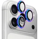 Blueo Folie pentru iPhone 17 Pro / iPhone 17 Pro Max - Blueo Sapphire Crystal Original Lens Glass - Colorful