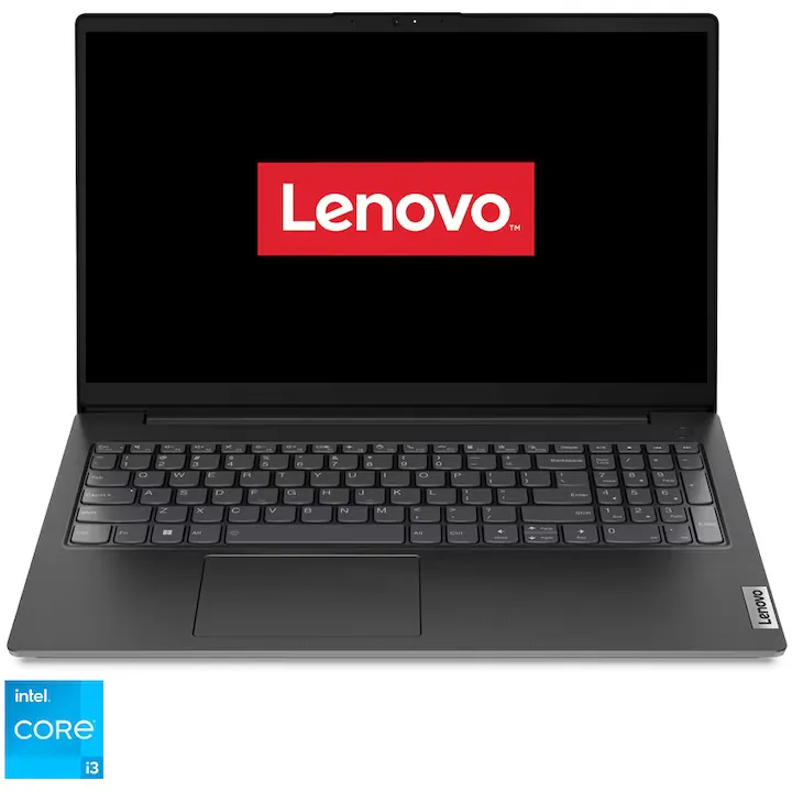 Laptop Lenovo V15 G4 IRU cu procesor Intel® Core™ i3-1315U pana la 4.5 GHz, 15.6", Full HD, IPS, 8GB DDR4, 512GB SSD, Intel® UHD Graphics, No OS, Business Black, 3y Carry-in