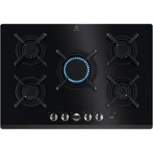 Plita incorporabila ELECTROLUX KGG753753K, Gaz, 5 arzatoare, negru