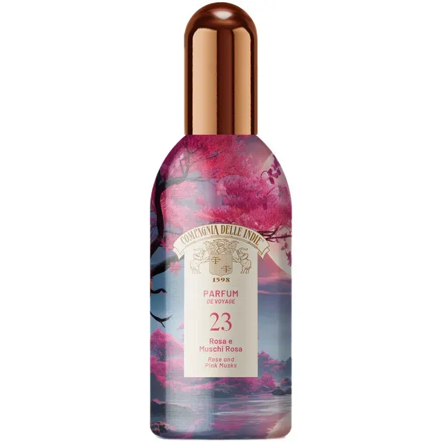 Parfum de voiaj Campagnia delle Indie 23 Trandafir si Mosc roz, 100 ml
