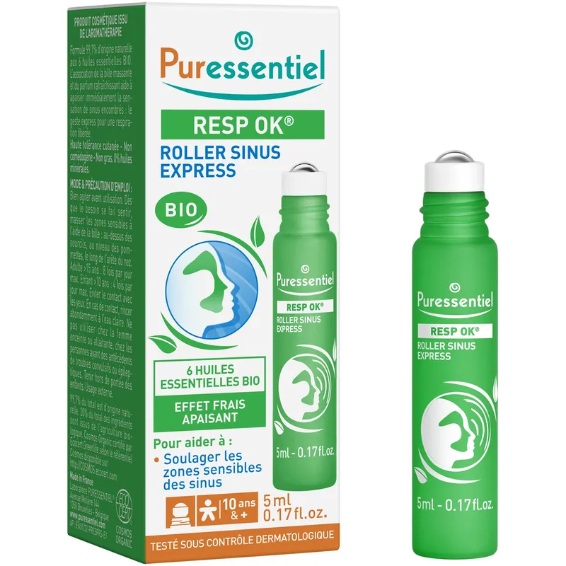 Respiratory Sinus Roll-on, Puressentiel, 5 ml