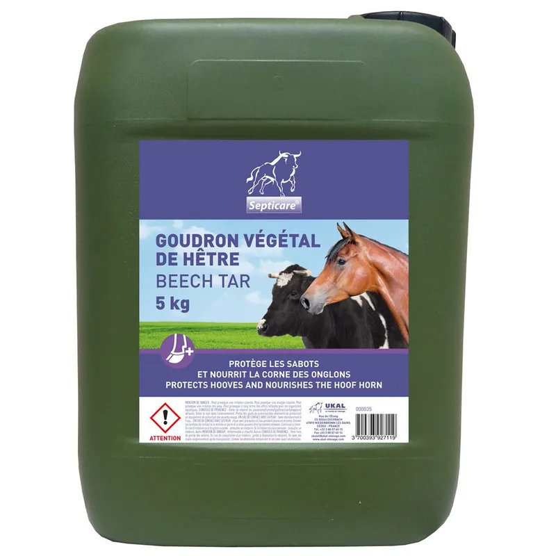 Gudron vegetal de fag, Igiena externa animale, Propietati antibactericide, 5kg