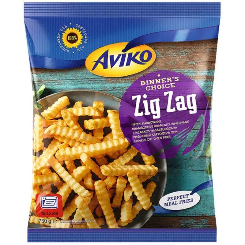 Cartofi prajiti Aviko Zig-Zag, 750g