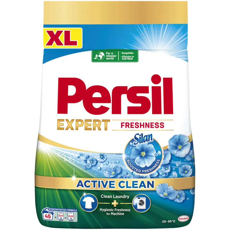 Detergent de rufe pudra Persil Deep Clean Freshness by Silan, 45 spalari, 3,75kg