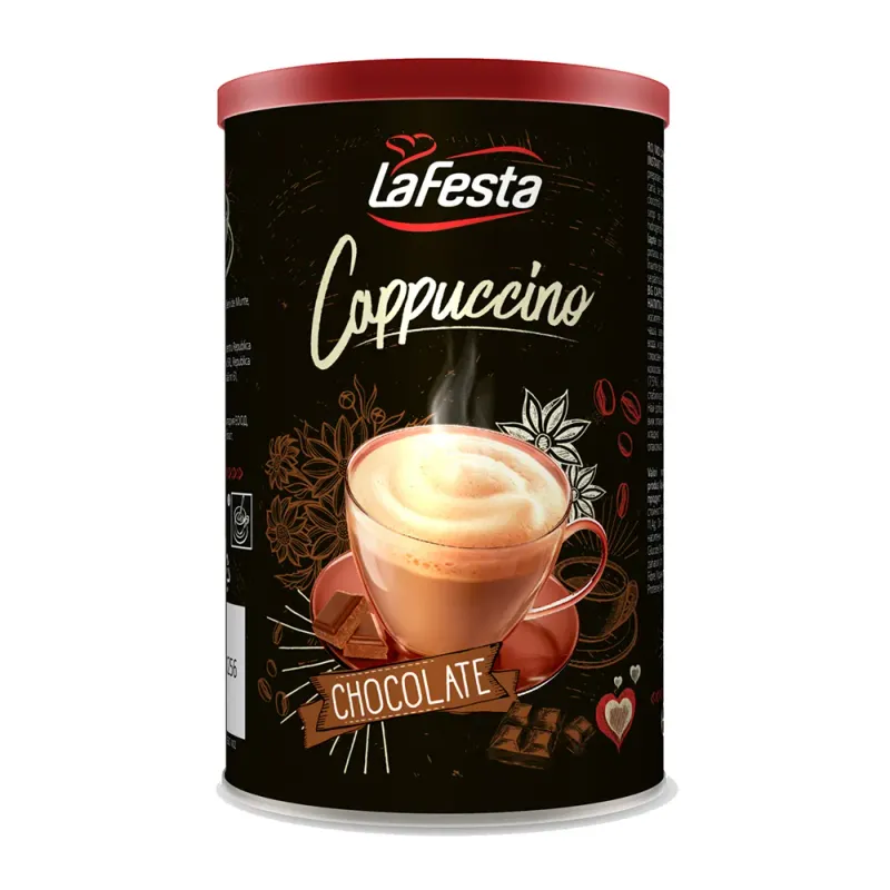 Cutie Cappuccino La Festa cu aroma de ciocolata, 200 g