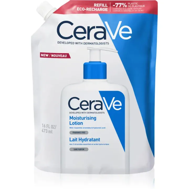 Lotiune hidratanta CeraVe Refill, 473ml, textura densa, hipoalergenica