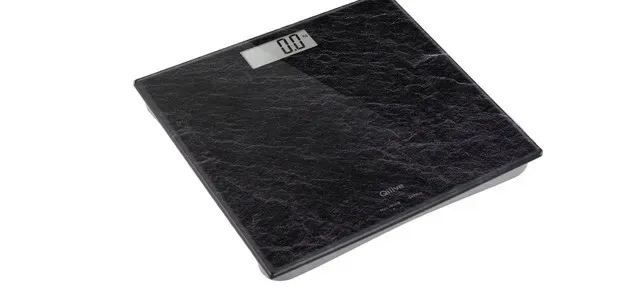 Cantar de baie Qilive Q.5761, sticla, greutate maxima 180 kg, auto ON/OFF, negru
