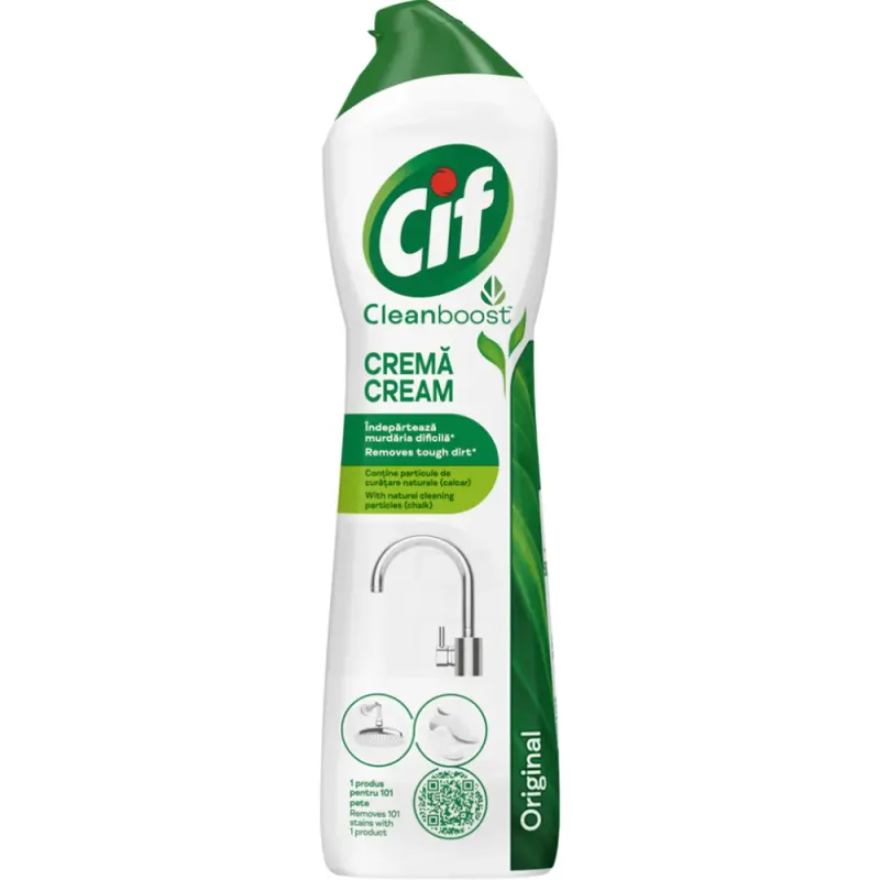 Crema pentru curatat Cif Original, suprafete dure, 0.5 l