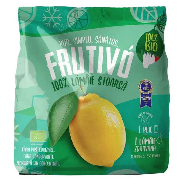 Lamaie bio stoarsa congelata Frutivo, 10 x 35 g