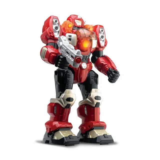 Robot de jucarie cu lumini si sunete One Two Fun, 30 cm, diverse culori