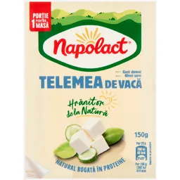 Telemea cu gust domol din lapte de vaca 150g