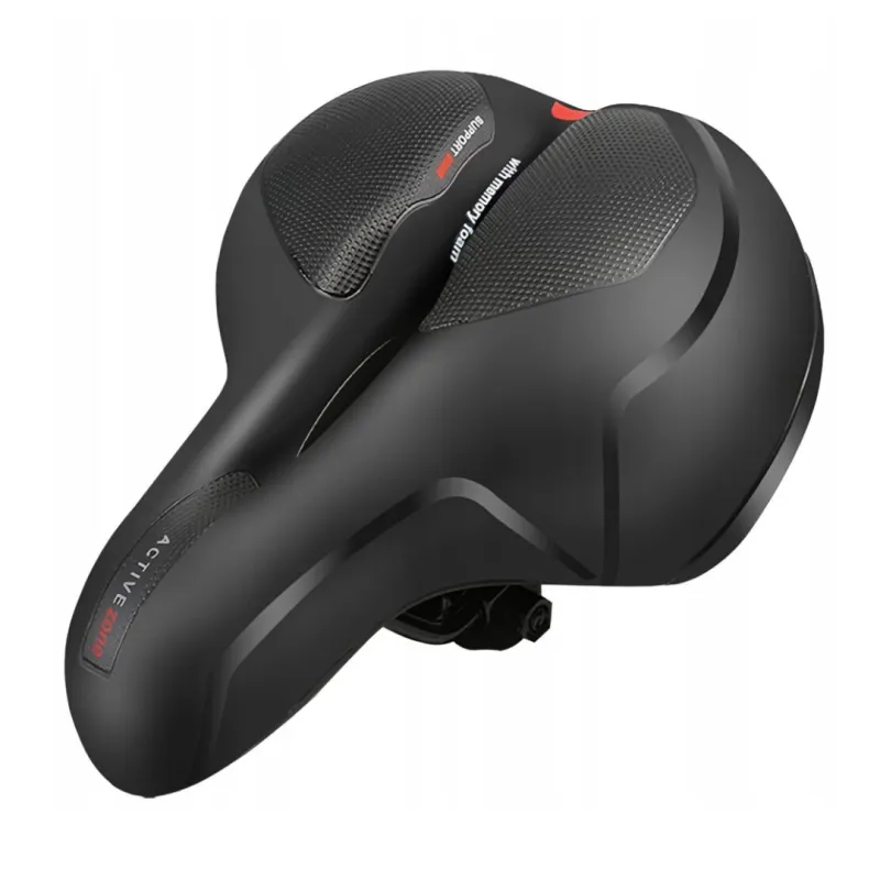 Sa Bicicleta eMozi, Premium cu Gel si Arcuri, Ultra Amortizare Socuri, Anti-Alunecare, Impermeabila, Design Ventilat, Banda Reflectorizanta, Compatibilitate Universala 25x20.5x9.5cm
