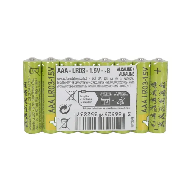 Baterii alcaline Pouce, AAA, LR 03, 8 bucati
